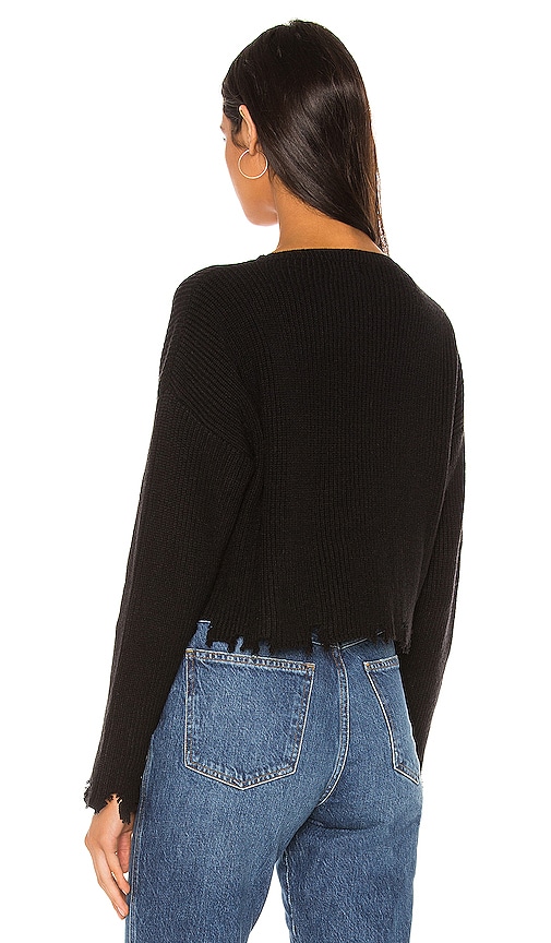view 3 of 4 Arielle Distressed Sweater in Black