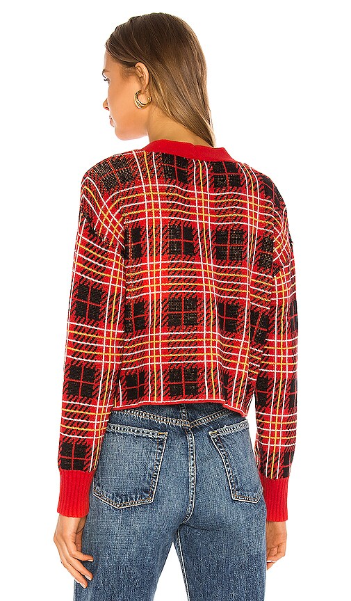 view 4 of 5 Brantley Cardigan in Red Plaid