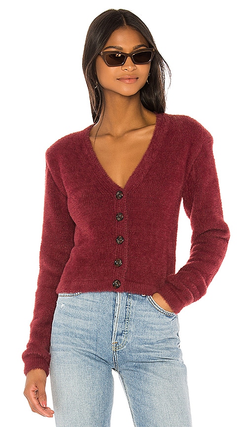 view 1 of 4 Braxton Cardigan in berry