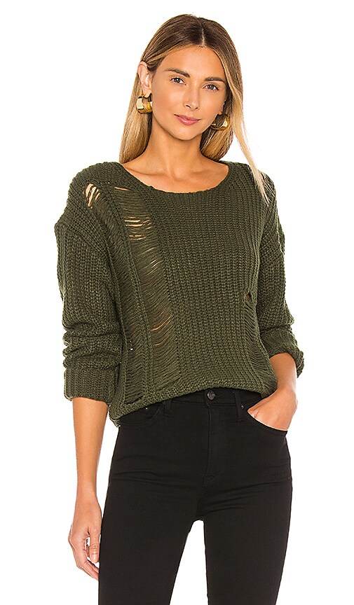 view 1 of 4 Dresden Sweater in Olive Green