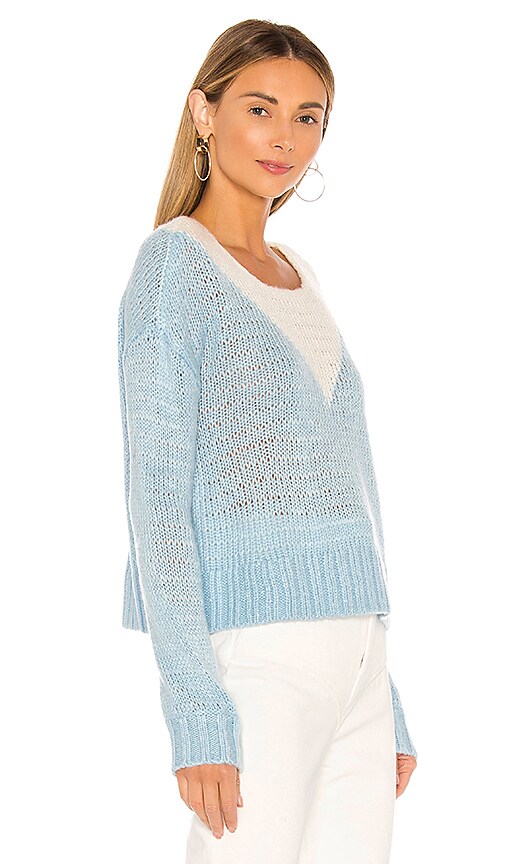 view 2 of 4 Ellie Sweater in Ivory & Blue