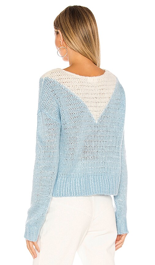 view 3 of 4 Ellie Sweater in Ivory & Blue