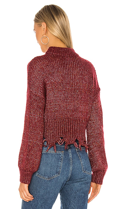 view 3 of 5 Leisa Sweater in Burgundy