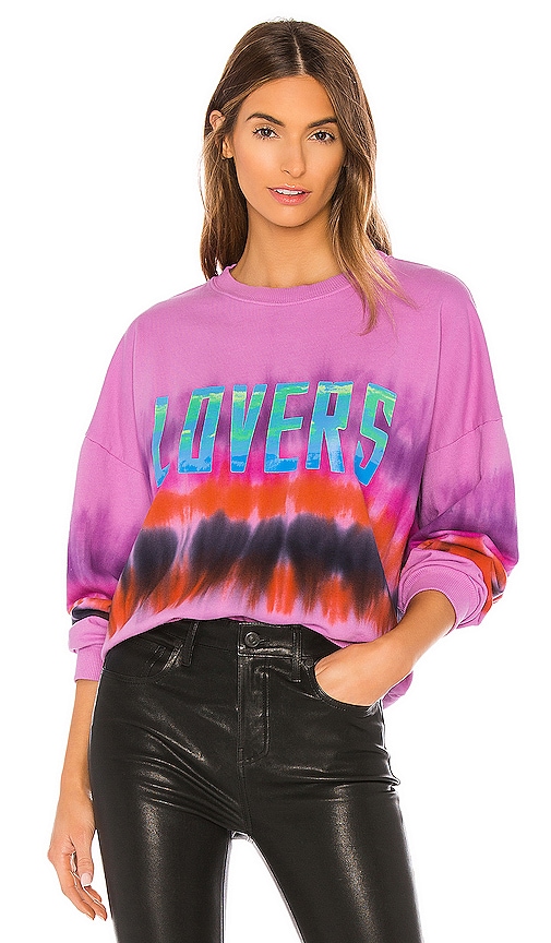 view 1 of 4 Lovers Bowery Sweatshirt in Pink Tie Dye