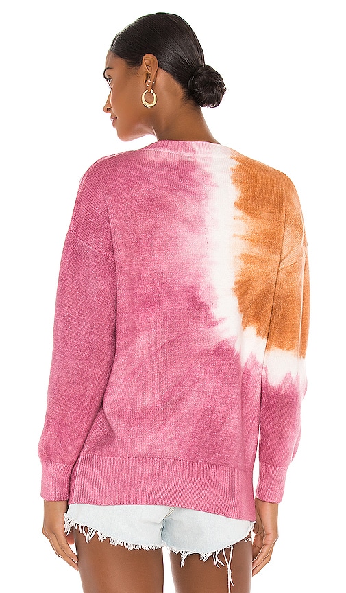view 3 of 4 Pippa Crew Neck Sweater in Pink Tie Die
