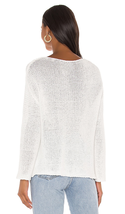 view 3 of 4 Lalah Open Knit Sweater in Ivory