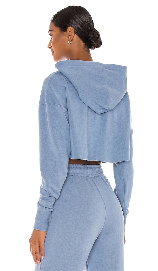 view 3 of 4 Cropped Boxy Hoodie in Blue