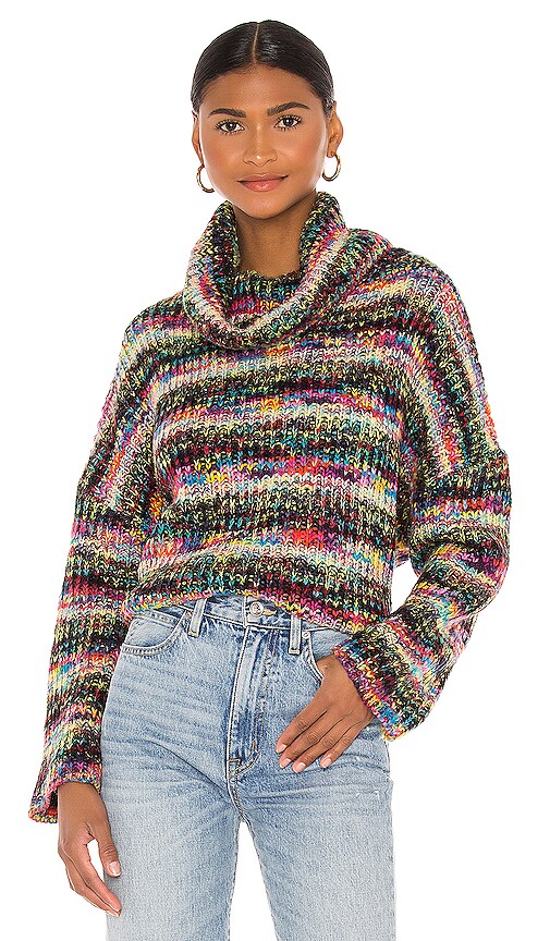 view 1 of 5 Leslie Turtleneck Sweater in Multi Color
