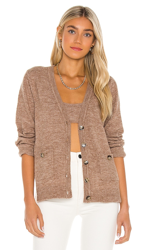 view 1 of 4 Kamile Oversized Cardigan in Light Taupe