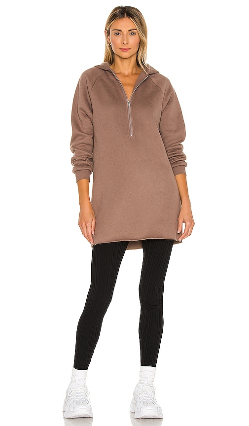 view 2 of 4 Izzy Zip Up Hoodie in Taupe