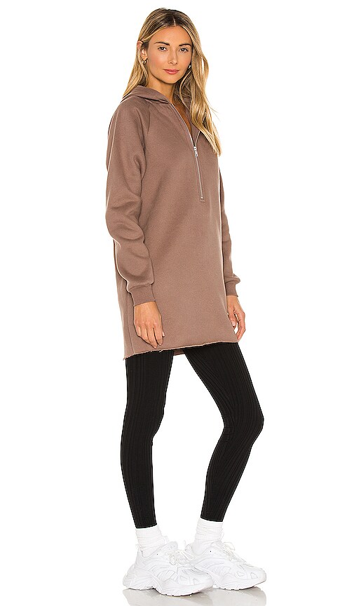 view 3 of 4 Izzy Zip Up Hoodie in Taupe