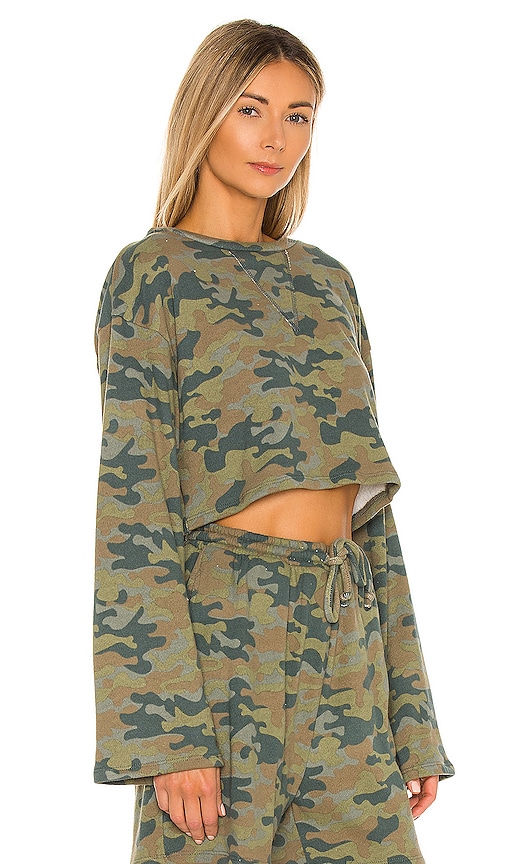 view 2 of 4 Cropped Oversized Tee in Camo