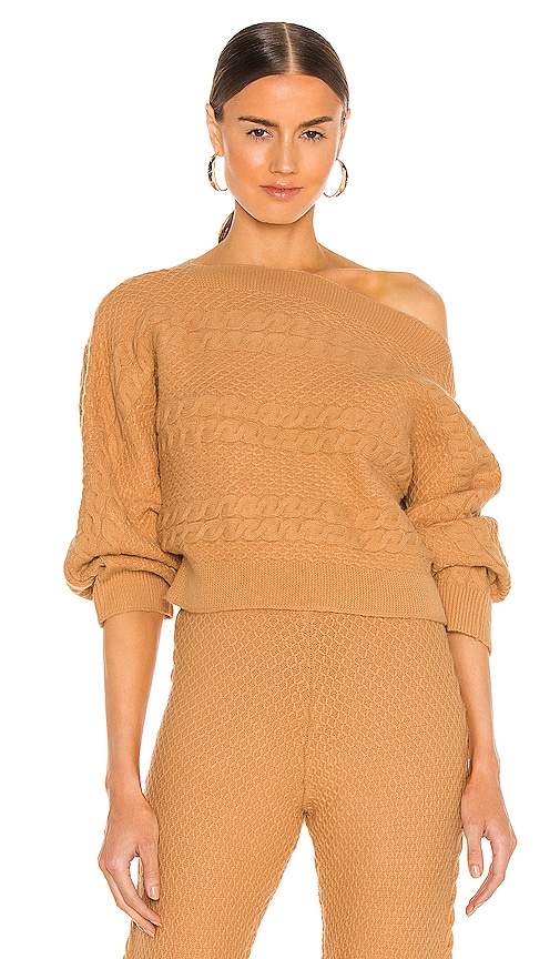 view 1 of 5 Missy Off Shoulder Sweater in Camel