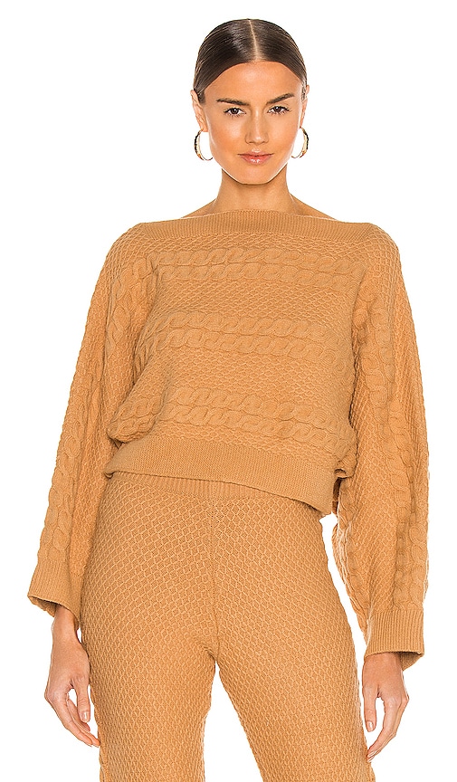 view 2 of 5 Missy Off Shoulder Sweater in Camel