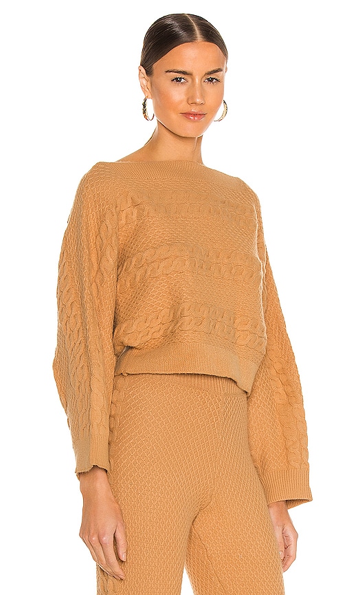 view 3 of 5 Missy Off Shoulder Sweater in Camel