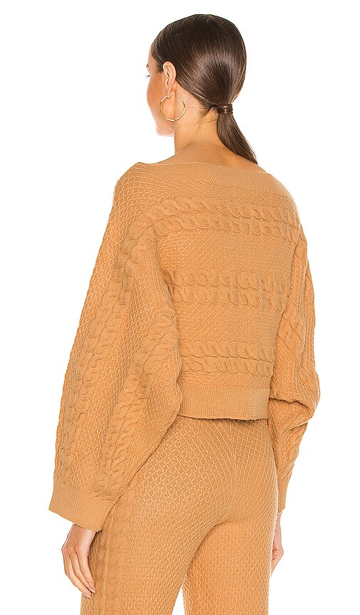 view 4 of 5 Missy Off Shoulder Sweater in Camel
