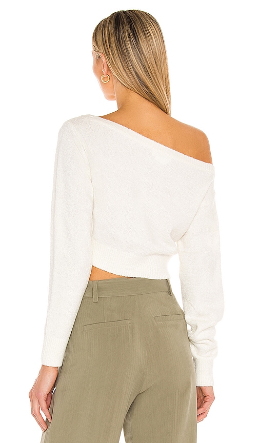 view 3 of 4 Milena Off Shoulder Sweater in White