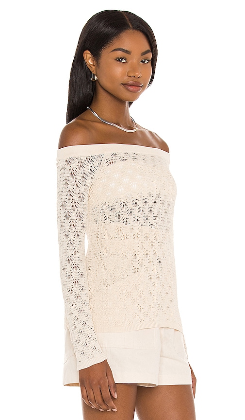 view 2 of 4 Astrid Off Shoulder Sweater in Natural