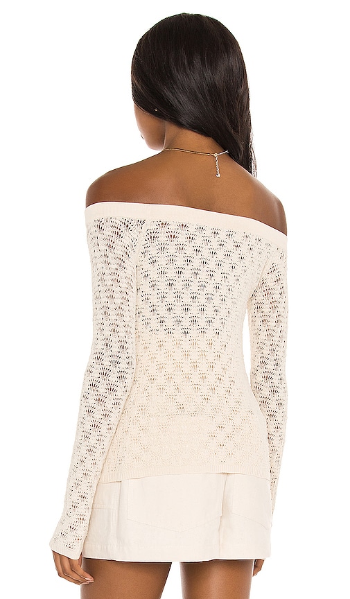 view 3 of 4 Astrid Off Shoulder Sweater in Natural