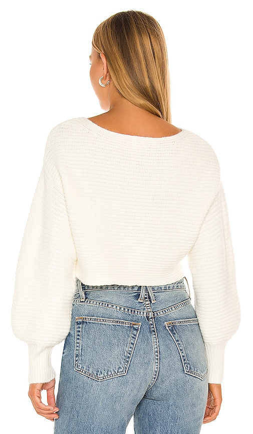 view 3 of 4 Camille Off Shoulder Sweater in White