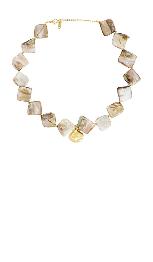 view 1 of 3 Margo Necklace in Gold Pearl