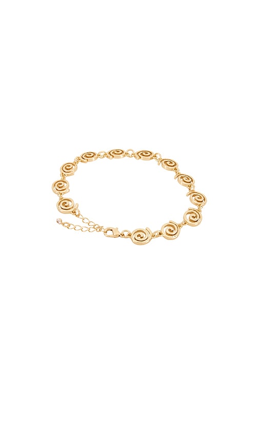 view 2 of 3 Ruby Anklet in Gold