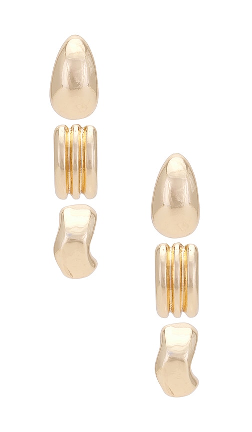 view 1 of 3 Maya Earring Set in Gold