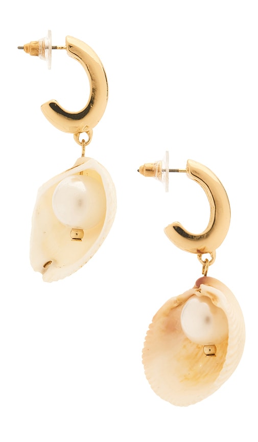 view 2 of 3 Newport Earrings in Pearl