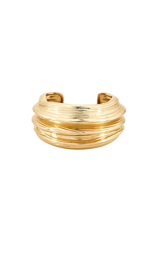view 2 of 3 x Yhasmina Ferrara Krystal Cuff in Gold