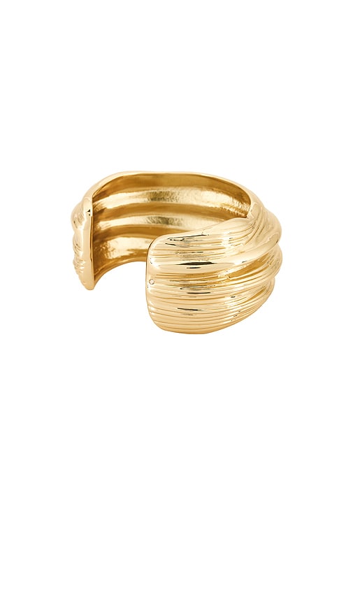 view 3 of 3 x Yhasmina Ferrara Krystal Cuff in Gold