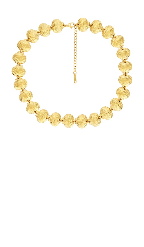 Calypso Necklace in Metallic Gold.