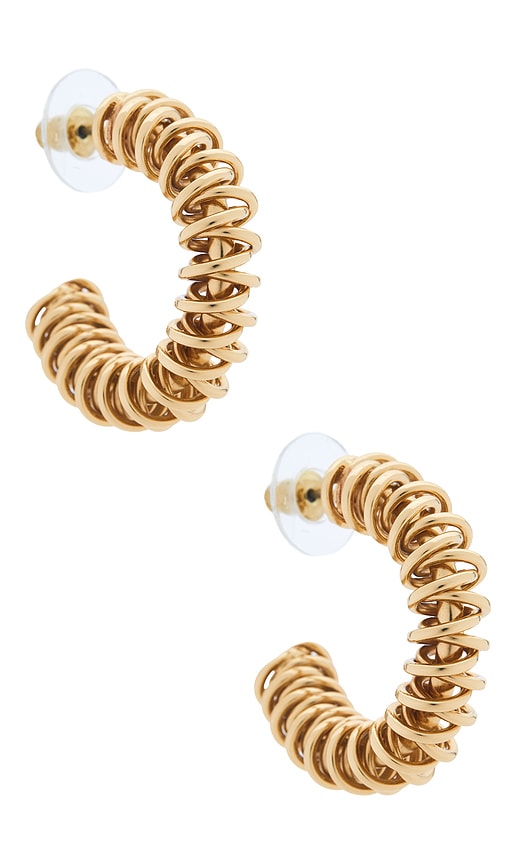 Deanna Earring in Metallic Gold.