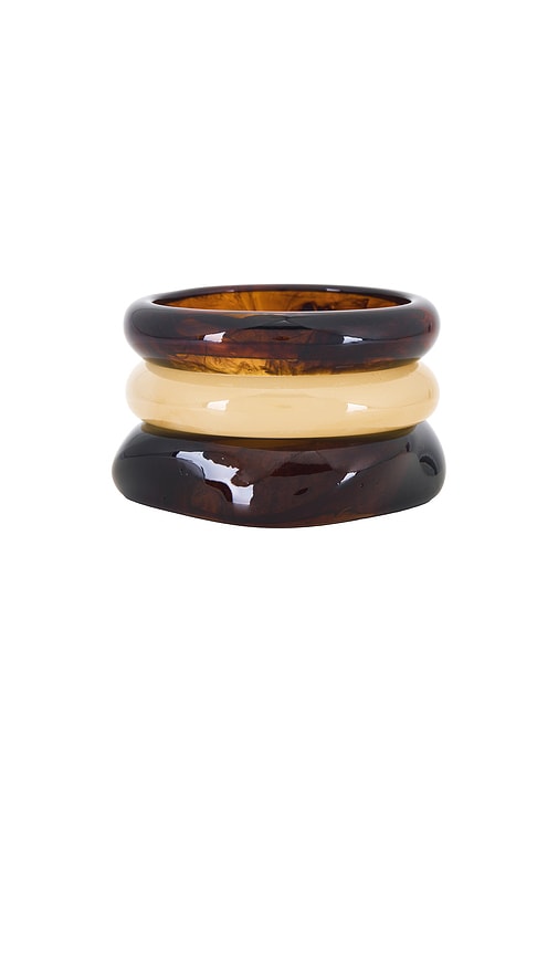 view 2 of 6 Lindsey Bangle Set in Brown