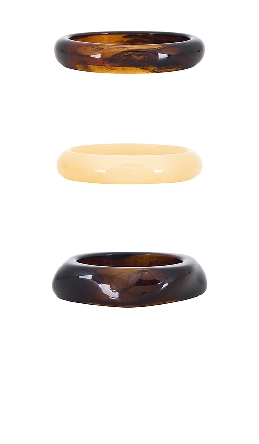 view 5 of 6 Lindsey Bangle Set in Brown