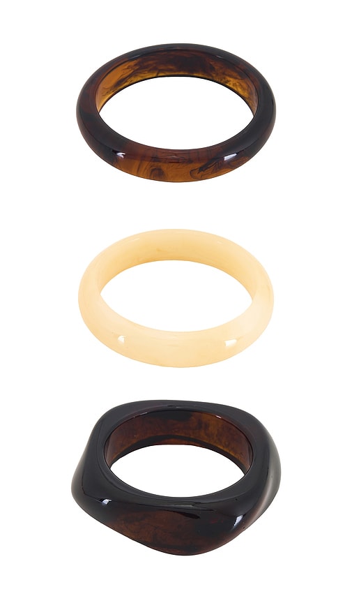 view 6 of 6 Lindsey Bangle Set in Brown