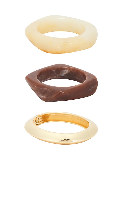 Lovers & Friends Brennan Bracelet Set In Gold
