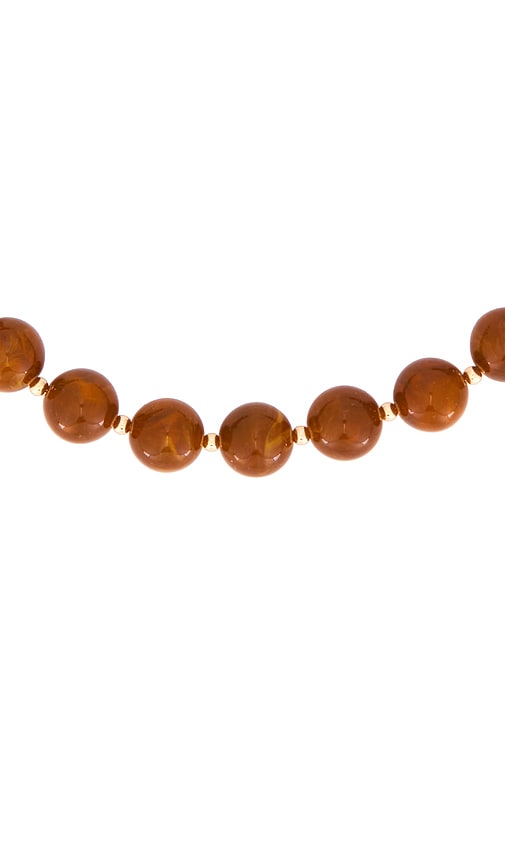view 2 of 3 Leni Necklace in Gold & Amber