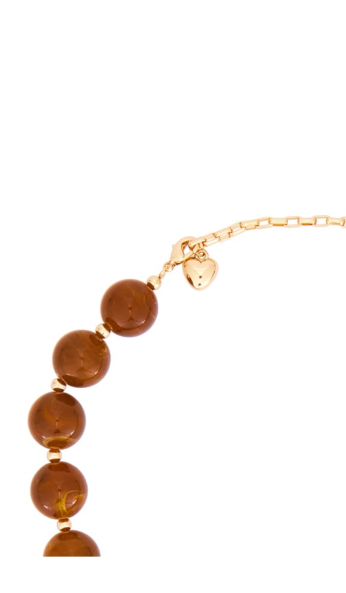 view 3 of 3 Leni Necklace in Gold & Amber