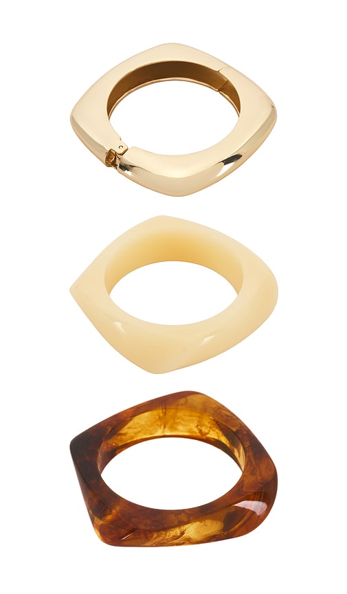 view 6 of 6 Veda Bracelet in Gold/brown