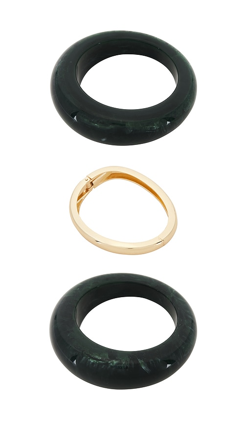 view 1 of 3 Amara Bracelet in Gold/emerald