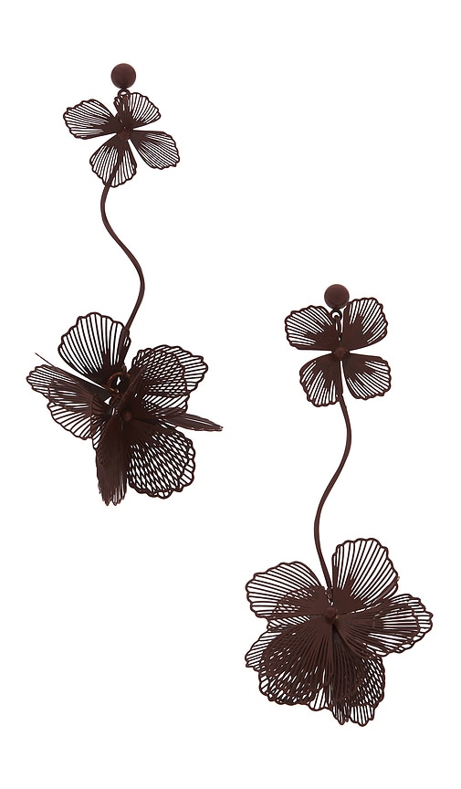 view 1 of 2 Etta Earrings in Burgundy