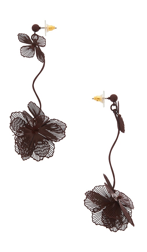 view 2 of 2 Etta Earrings in Burgundy