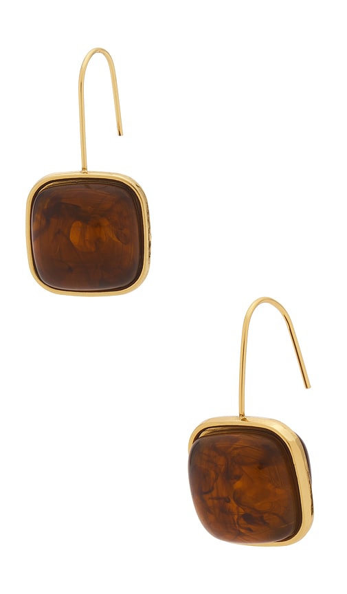 view 1 of 3 Indira Earrings in Gold & Ttort in Gold & Tort