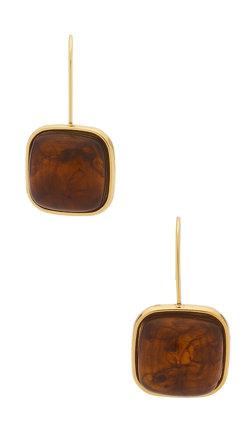 view 2 of 3 Indira Earrings in Gold & Ttort in Gold & Tort