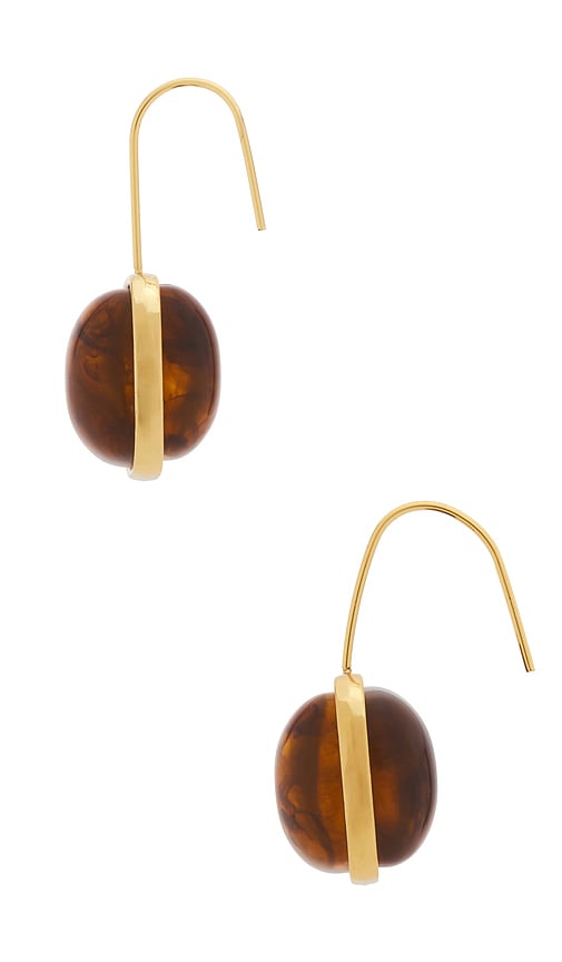 view 3 of 3 Indira Earrings in Gold & Ttort in Gold & Tort