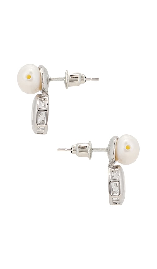 view 2 of 2 Maribel Earrings in Silver Pearl