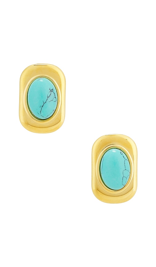 Lovers and Friends Briella Earrings in Gold & Turquoise