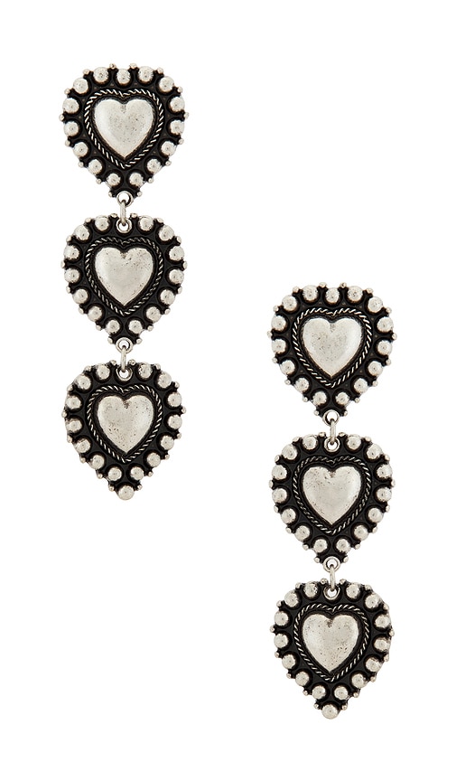 view 1 of 2 Daphne Earrings in Gunmetal
