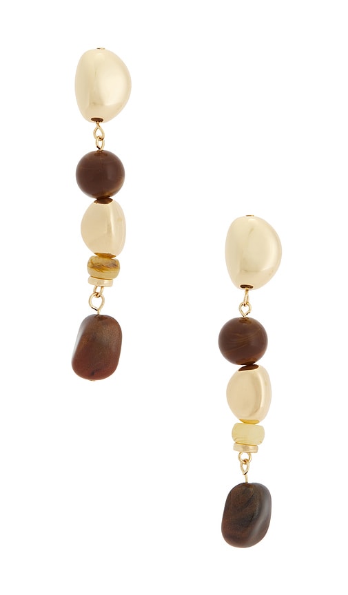 Lovers and Friends BOUCLES DOREILLES ORLA en BrownMetallic Gold 52 €