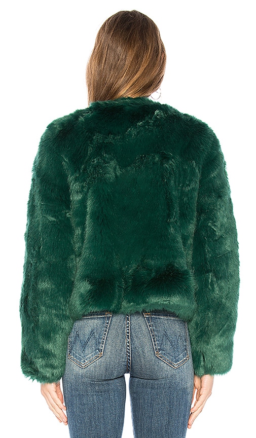 view 3 of 4 NYC Faux Fur Jacket in Jade